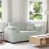 Sofá Loveseat gris claro 120 cm