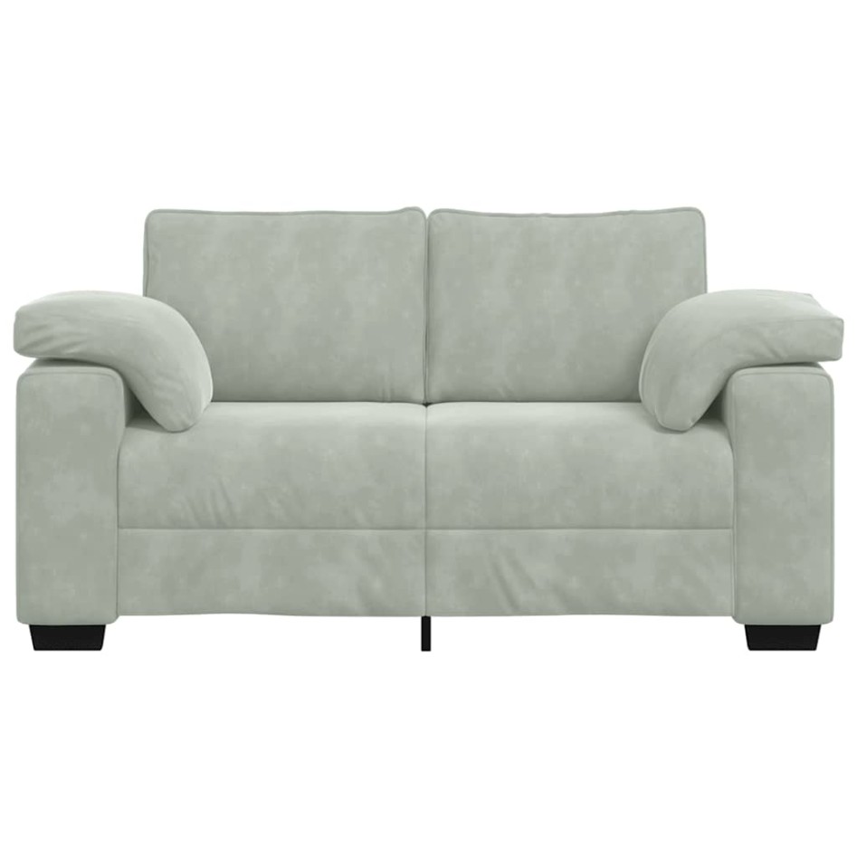 Sofá Loveseat gris claro 120 cm