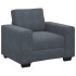 Sillón de terciopelo gris oscuro  60