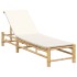 Tumbona con cojines 55x199x30 cm