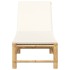 Tumbona con cojines 55x199x30 cm