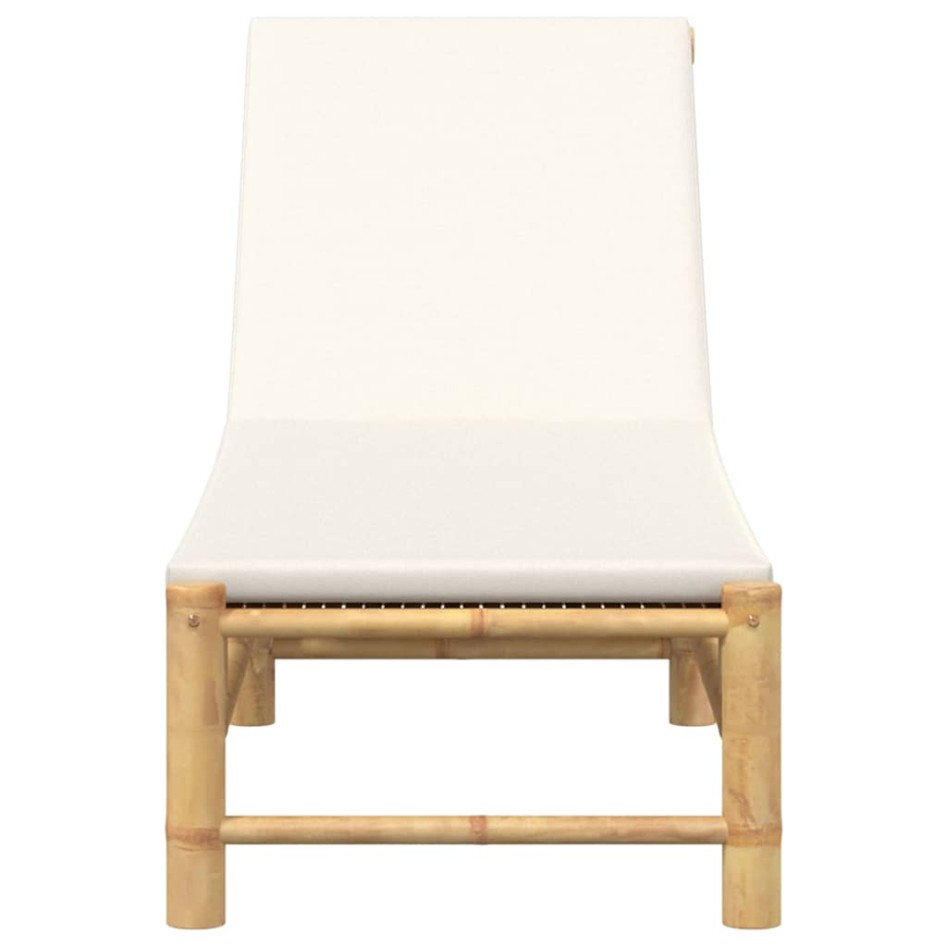 Tumbona con cojines 55x199x30 cm