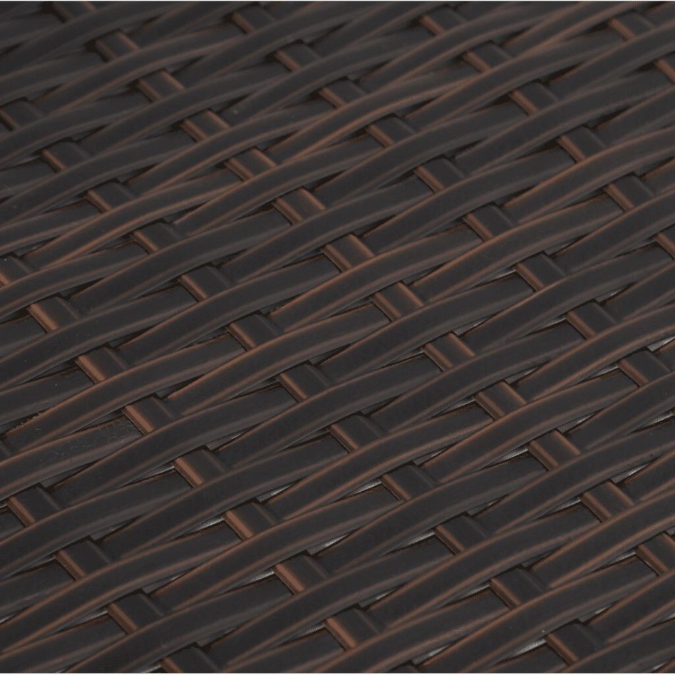 Set de comedor de jardín 7 pzas y cojines ratán sintético