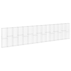 Muro de gaviones con cubiertas acero galvanizado 900x30x100