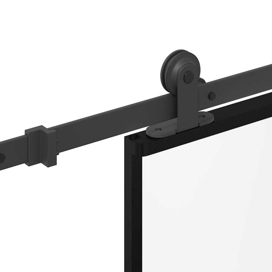 Puerta corredera set herrajes vidrio ESG aluminio 102,5x205