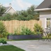 Jardinera de acero laminado en frío antracita 280x40x40 cm