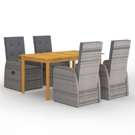 Juego de comedor para jardín 5 piezas
