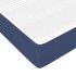 Cama box spring con colchón tela azul 90x200