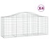 Cestas de gaviones 4 uds forma de arco hierro 200x50x80/100