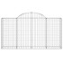 Cestas de gaviones 5 uds forma de arco hierro 200x30x100/120