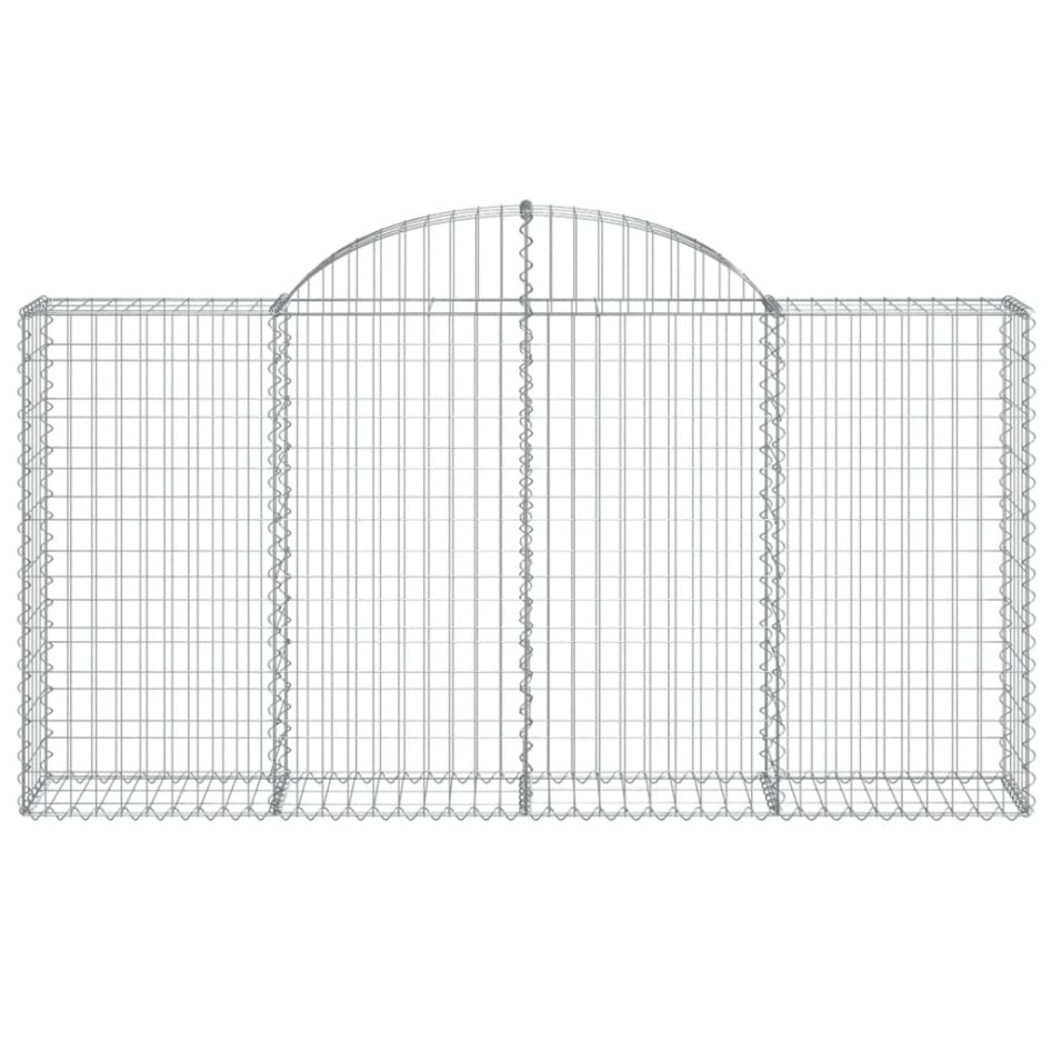 Cestas de gaviones 5 uds forma de arco hierro 200x30x100/120