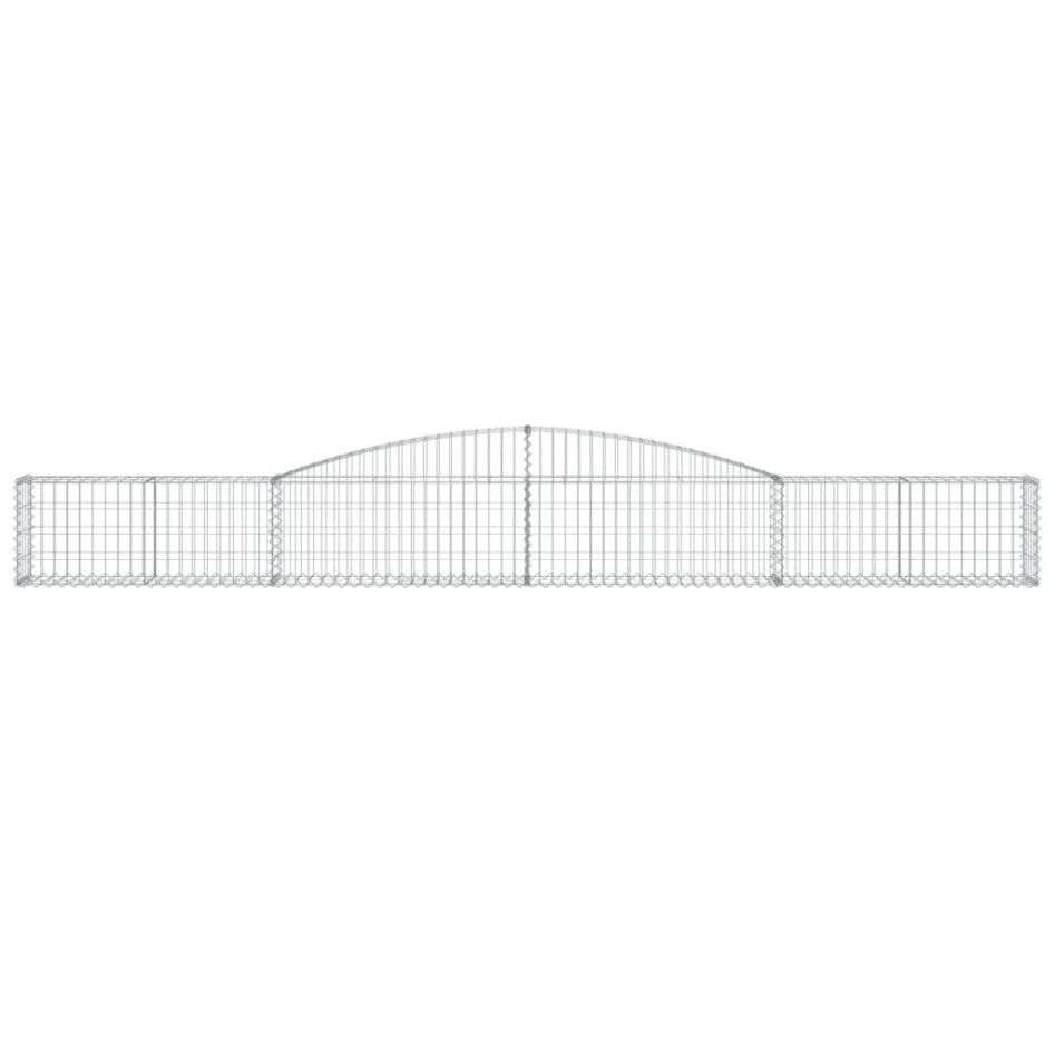 Cestas de gaviones 3 uds forma de arco hierro 400x30x40/60