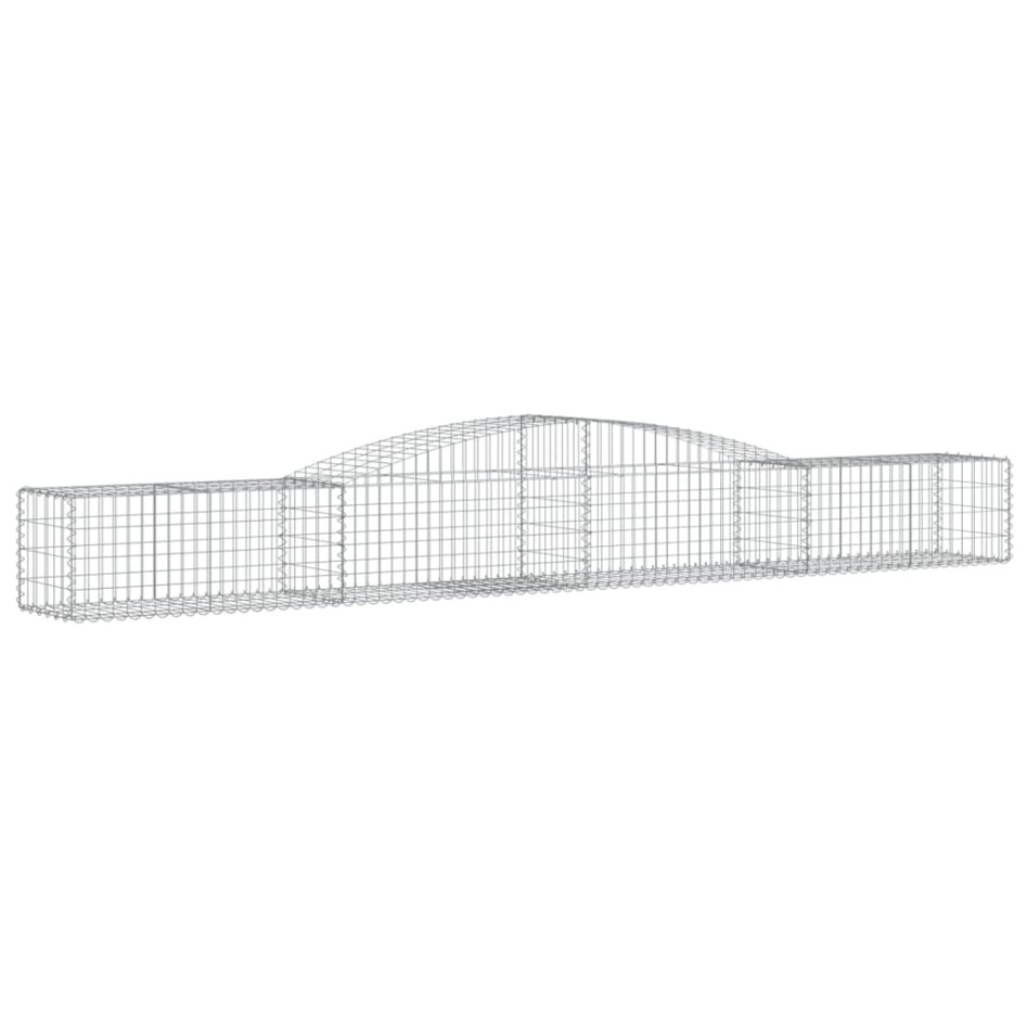 Cestas de gaviones 3 uds forma de arco hierro 400x50x40/60