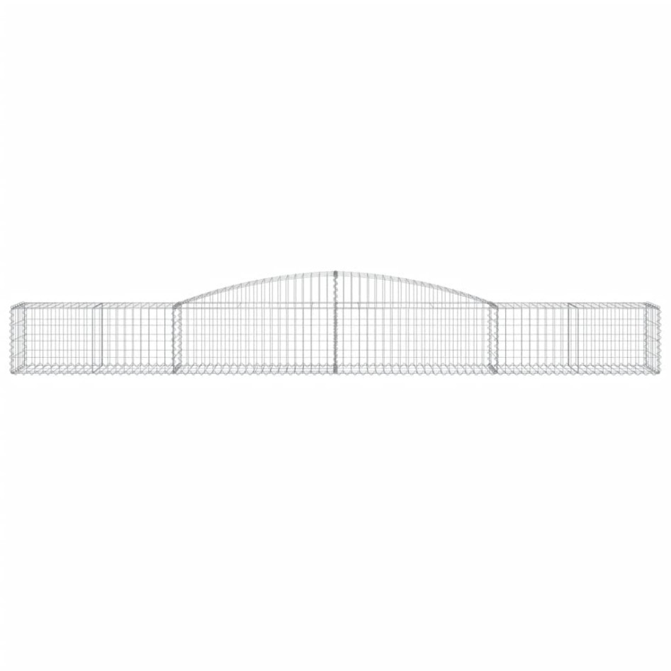 Cestas de gaviones 3 uds forma de arco hierro 400x50x40/60