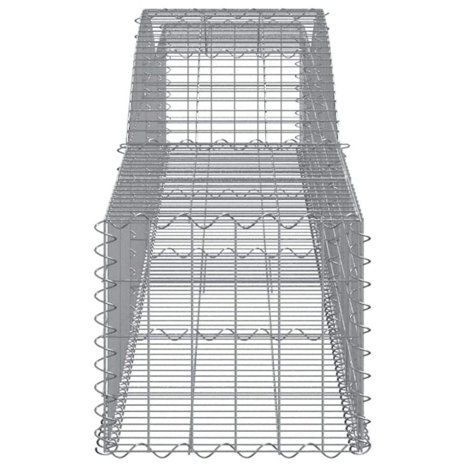 Cestas de gaviones 3 uds forma de arco hierro 400x50x40/60