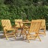 Sillas de jardín plegables 4 uds madera maciza teca 61x67x90