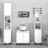 Juego de muebles de baño 3 pzas madera contrachapada
