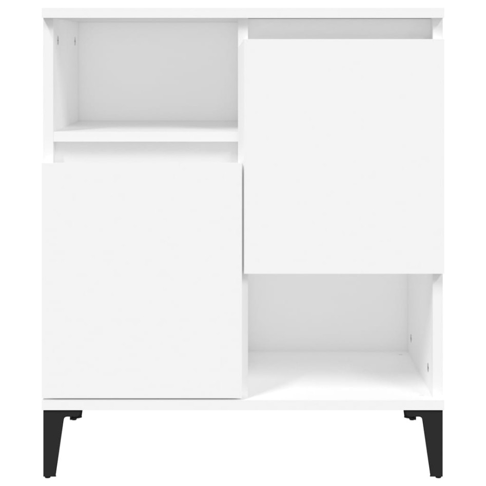 Aparadores 3 uds madera contrachapada blanco 60x35x70