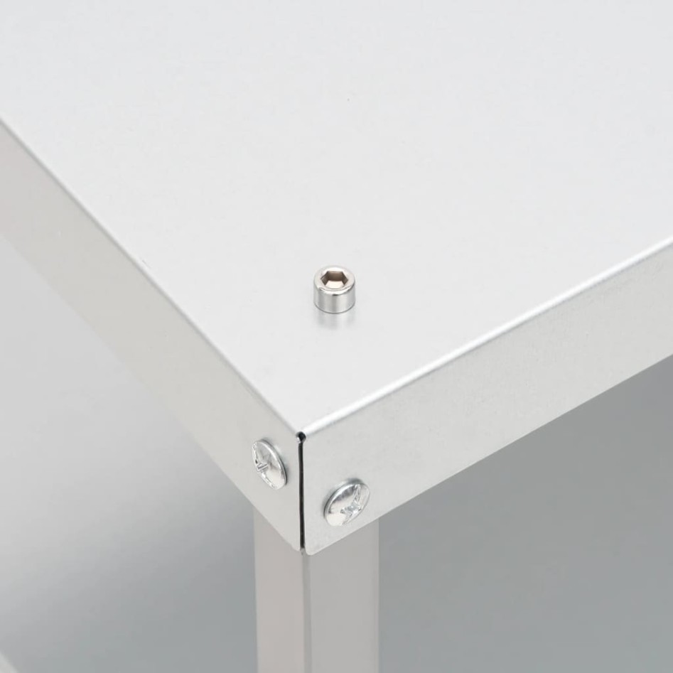 Horno ahumador de barbacoa con mesa acero