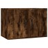 Set de muebles de TV 5 pzas madera contrachapada roble
