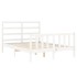 Estructura cama de matrimonio con cabecero madera maciza