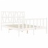 Estructura cama de matrimonio con cabecero madera maciza