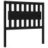Estructura de cama con cabecero madera maciza negro 100x200