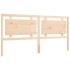 Estructura de cama con cabecero madera maciza 200x200