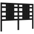 Estructura de cama con cabecero madera maciza negro 120x200