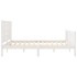 Estructura de cama matrimonio con cabecero madera maciza