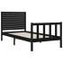 Estructura de cama con cabecero madera maciza