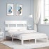 Estructura cama de matrimonio con cabecero madera maciza