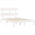 Estructura cama de matrimonio con cabecero madera maciza