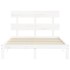 Estructura cama de matrimonio con cabecero madera maciza