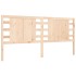 Estructura de cama con cabecero madera maciza 200x200
