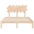 Estructura de cama de matrimonio con cabecero madera