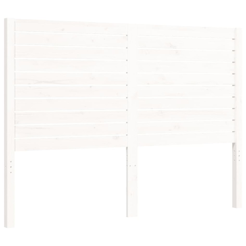 Estructura cama de matrimonio con cabecero madera maciza