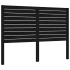 Estructura de cama con cabecero madera maciza negro 140x200