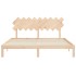 Estructura de cama de matrimonio con cabecero madera