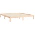 Estructura de cama de matrimonio con cabecero madera