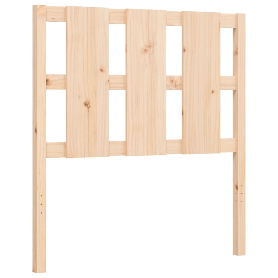 Estructura de cama individual con cabecero madera