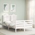 Estructura cama de matrimonio con cabecero madera maciza