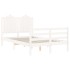 Estructura cama de matrimonio con cabecero madera maciza