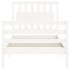 Estructura de cama con cabecero madera maciza
