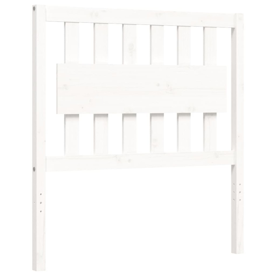 Estructura de cama con cabecero madera maciza