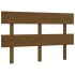 Cama personas mayores cabecero madera marrón miel 140x190