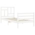 Estructura de cama con cabecero madera maciza