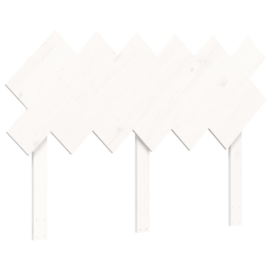 Cama personas mayores cabecero madera maciza blanco 120x200