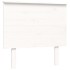 Cama personas mayores cabecero madera maciza blanco 100x200