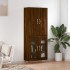 Aparador alto madera contrachapada marrón roble 69,5x34x180